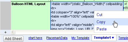 copie o layout de HTML