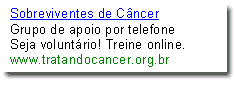 Exemplo de anúncio da CancerInfo.org