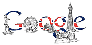 Doodle 4 Google Competition: 'Five Wonders of Britain' by Katherine Chisnall