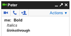 Emphasize the important words in chat.