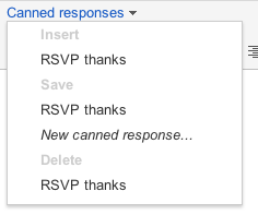 Set up canned responses instead of typing the same reply over and over again.