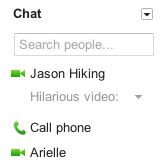 Tell your friends what you're up to with a status message.