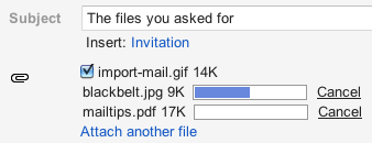 Quickly add multiple attachments to an email.
