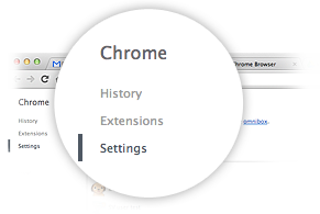 Preferências do Google Chrome