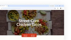 Interface do Chrome mostrando o recurso de personalização de receitas