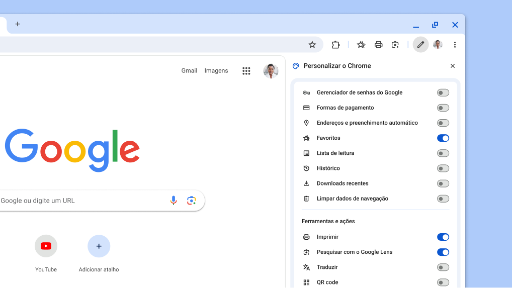Uma nova maneira de personalizar sua barra de ferramentas