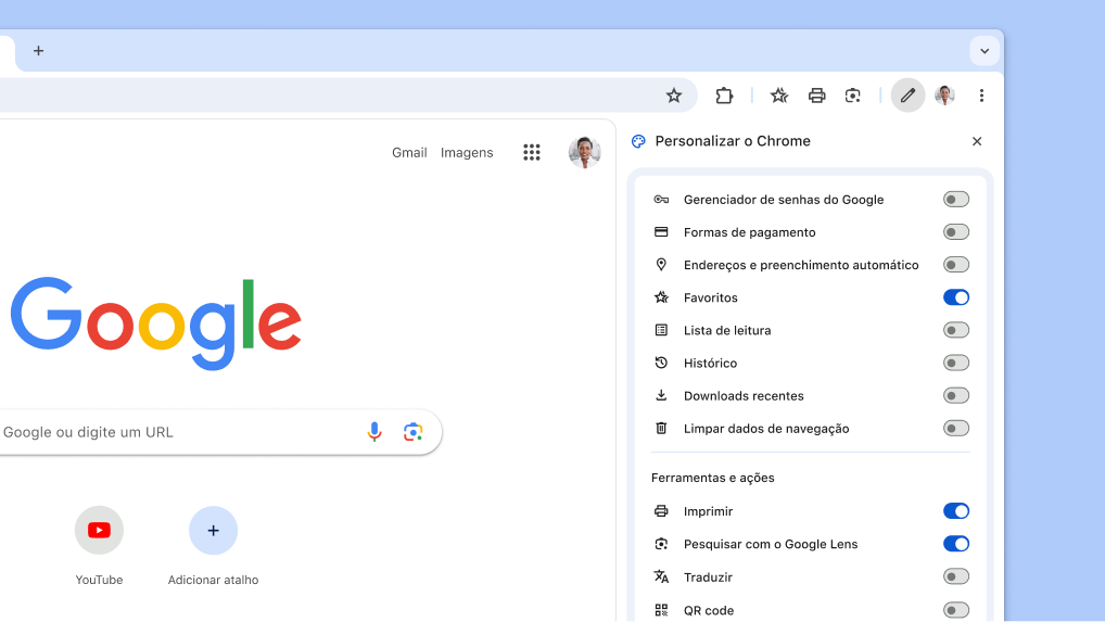 Uma nova maneira de personalizar sua barra de ferramentas