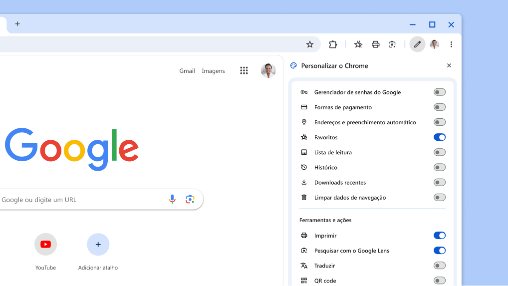 Uma nova maneira de personalizar sua barra de ferramentas