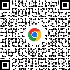QR code para fazer o download do Chrome em dispositivos móveis